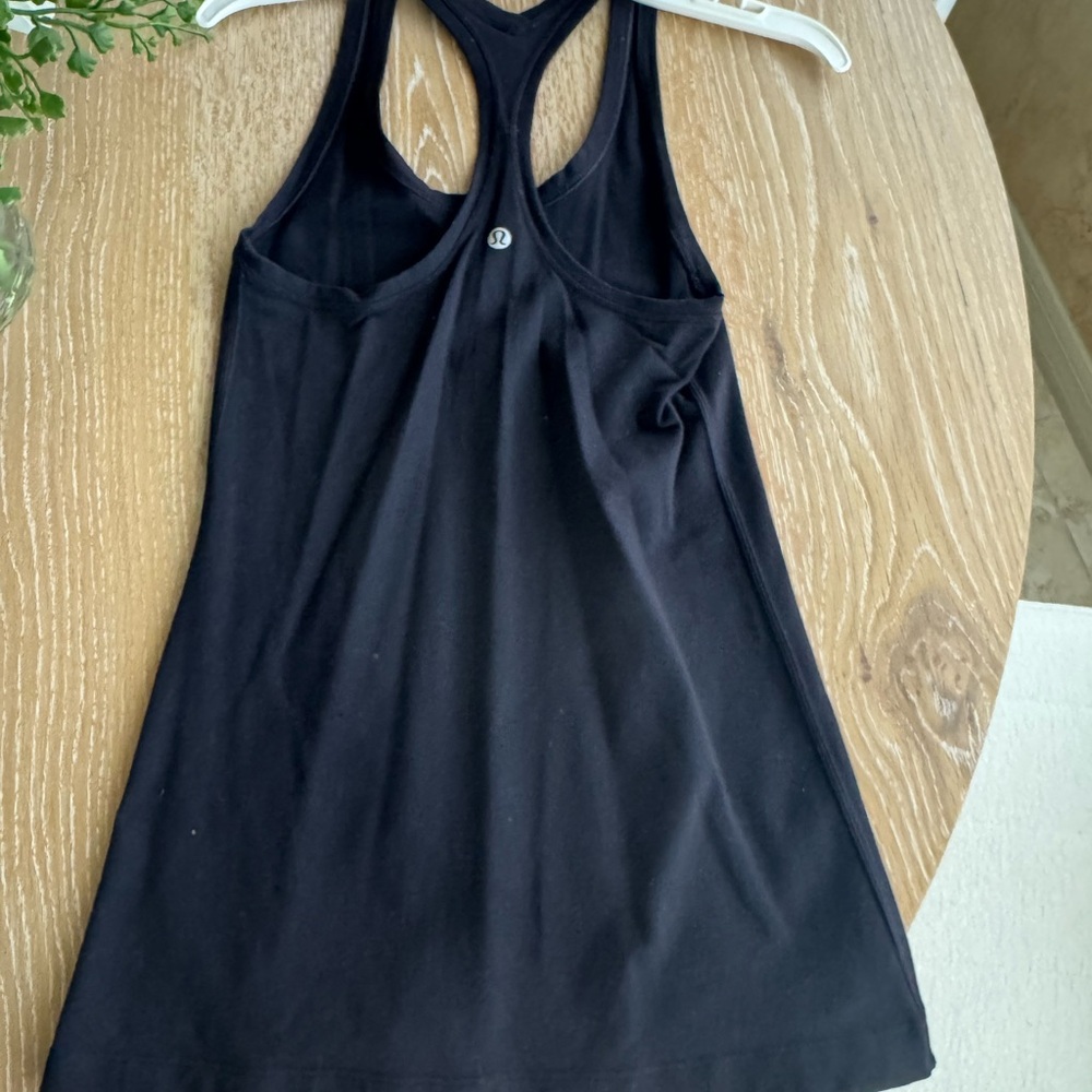 Pure Barre Lululemon Black Racerback Tank Top